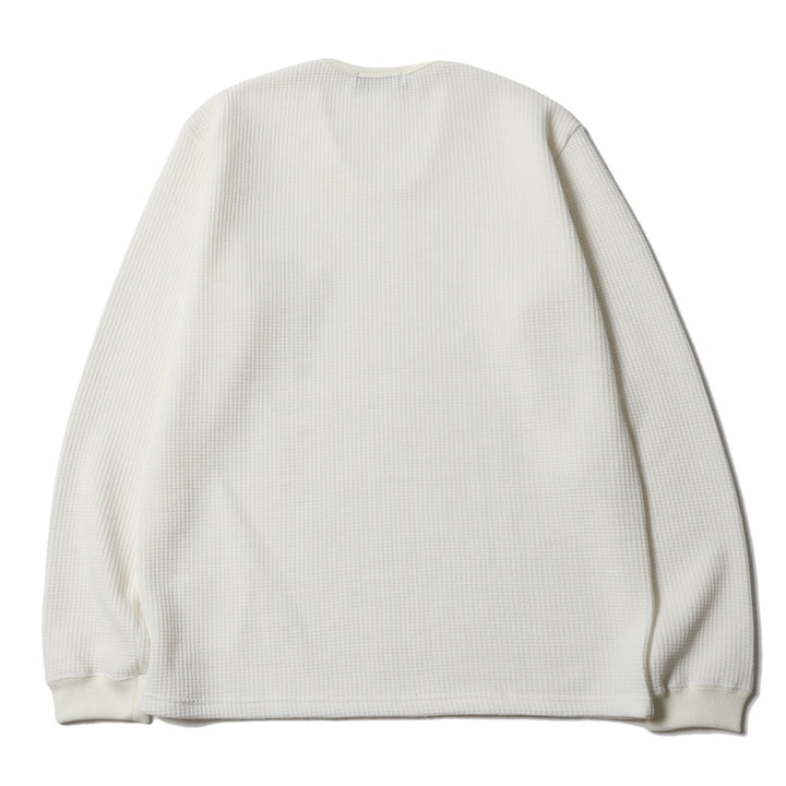 BASIC U NECK WAFFLE LS