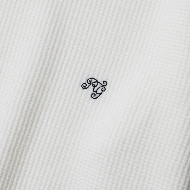 BASIC U NECK WAFFLE LS