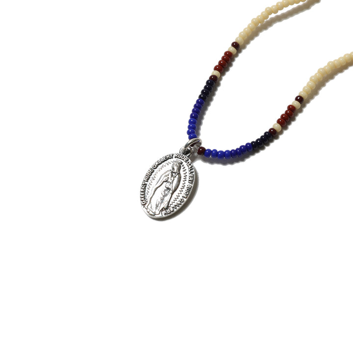 MARIA BEIGE BEADS NECKLACE - Beads work by KAZOO