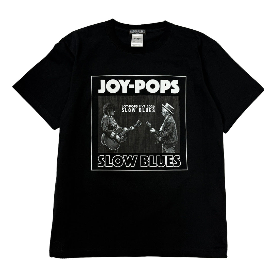 JOY-POPS SLOW BLUES TEE BLACK