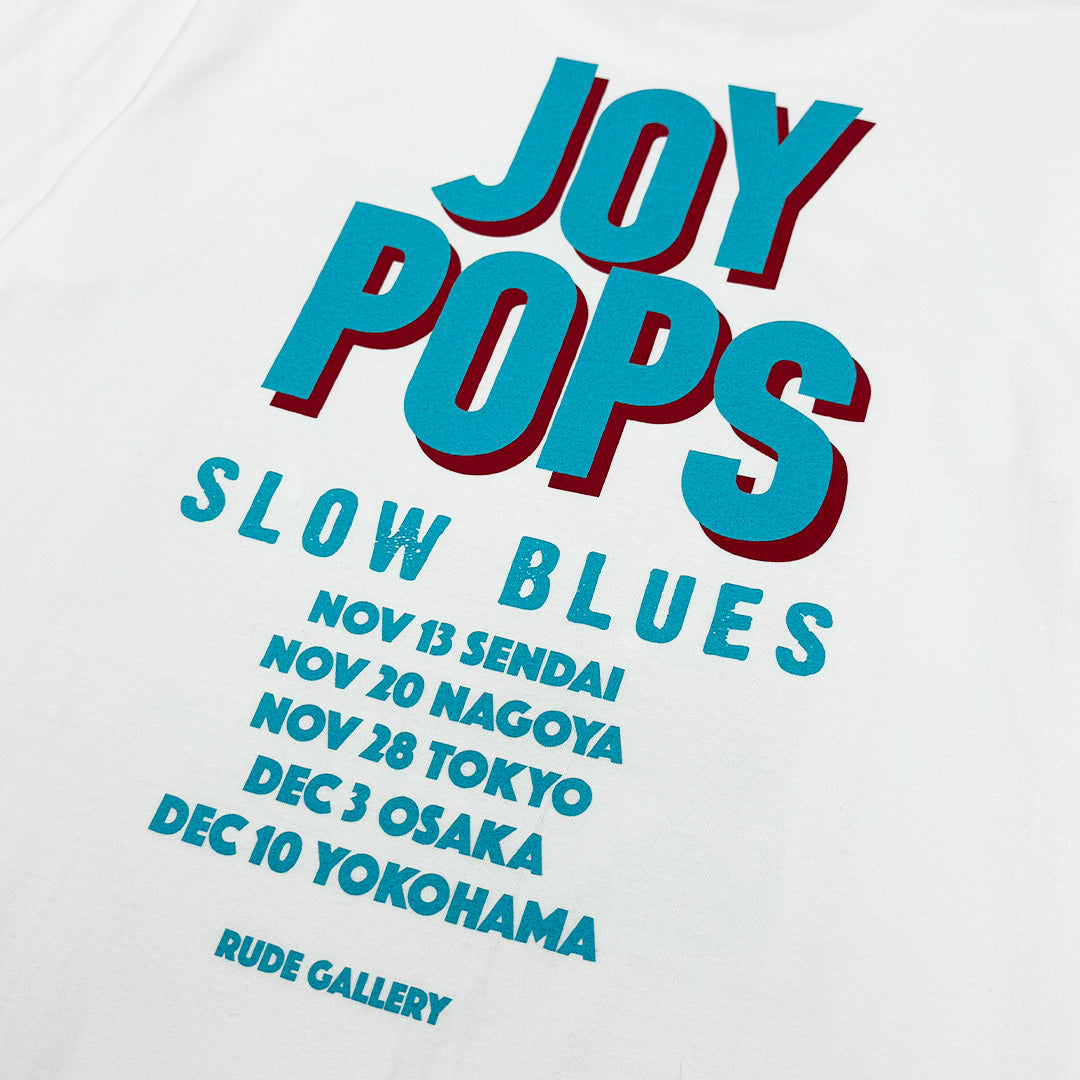 JOY-POPS SLOW BLUES TEE WHITE