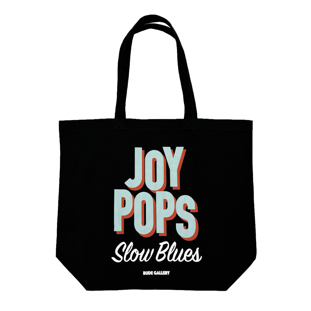 JOY-POPS SLOW BLUES TOTE BAG BLACK