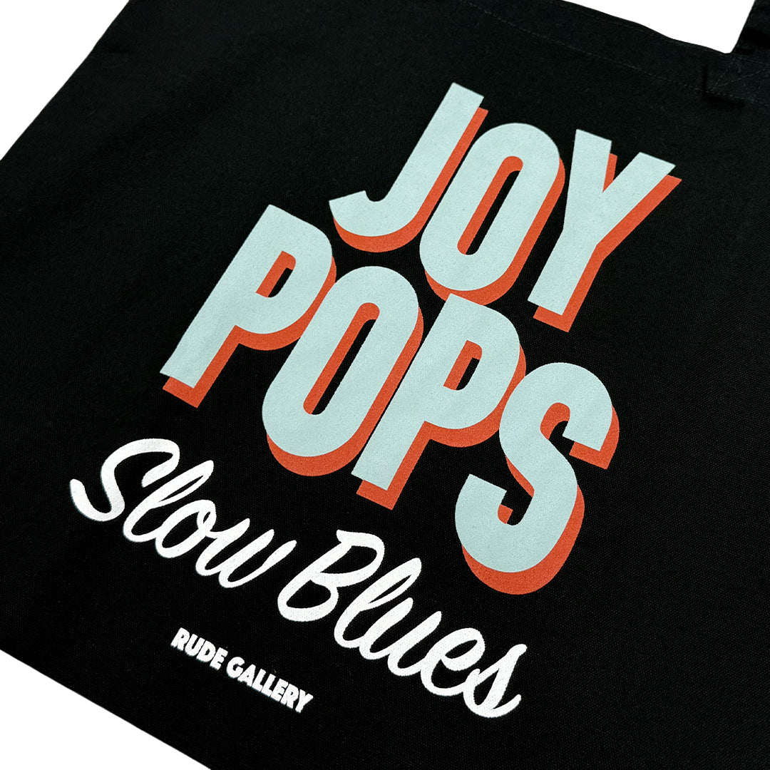 JOY-POPS SLOW BLUES TOTE BAG BLACK
