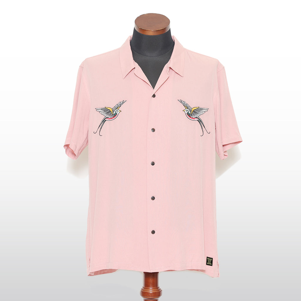 ルードギャラリー スワロー　シャツ　ピンク SWALLOW&MARIA ANV SHIRT - RUDE GALLERY OFFICIAL ONLINE SHOP