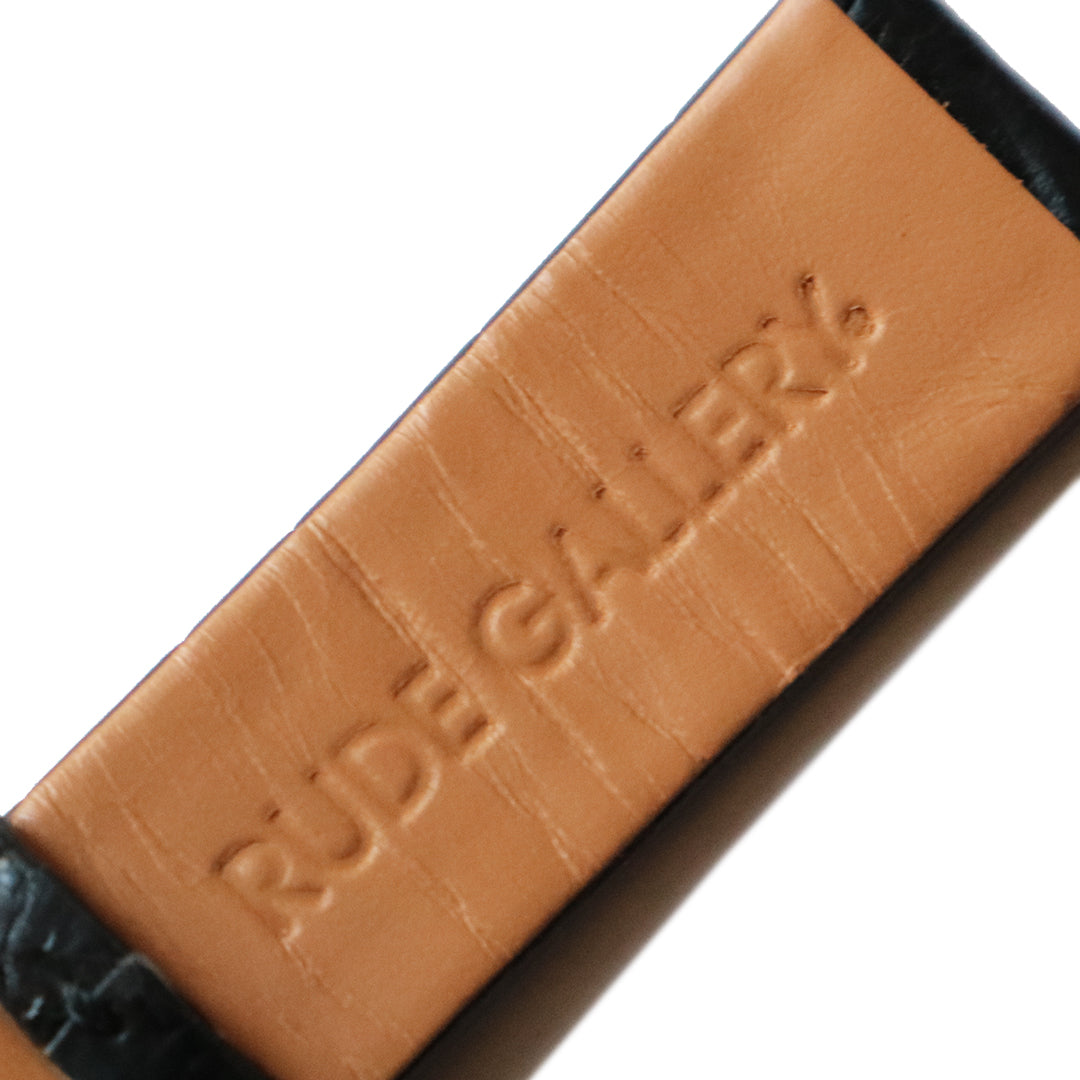 CROCO LEATHER WATCH BELT