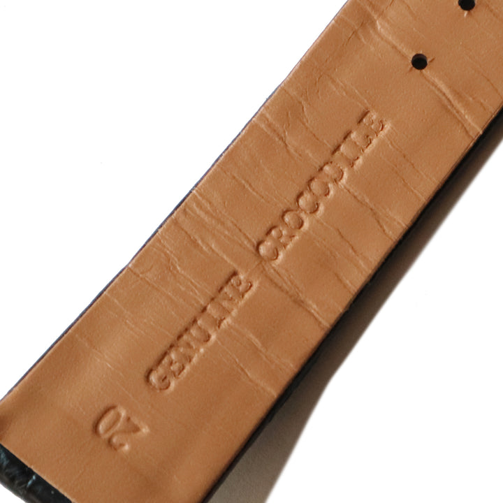 CROCO LEATHER WATCH BELT