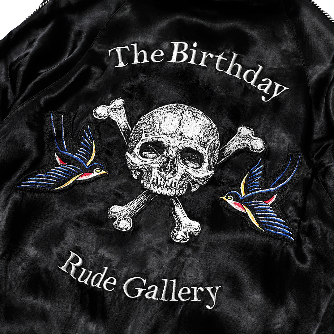 SKULL＆SWALLOW SOUVENIR JACKET - THE BIRTHDAY × RUDE GALLERY <Art work by H.U.>